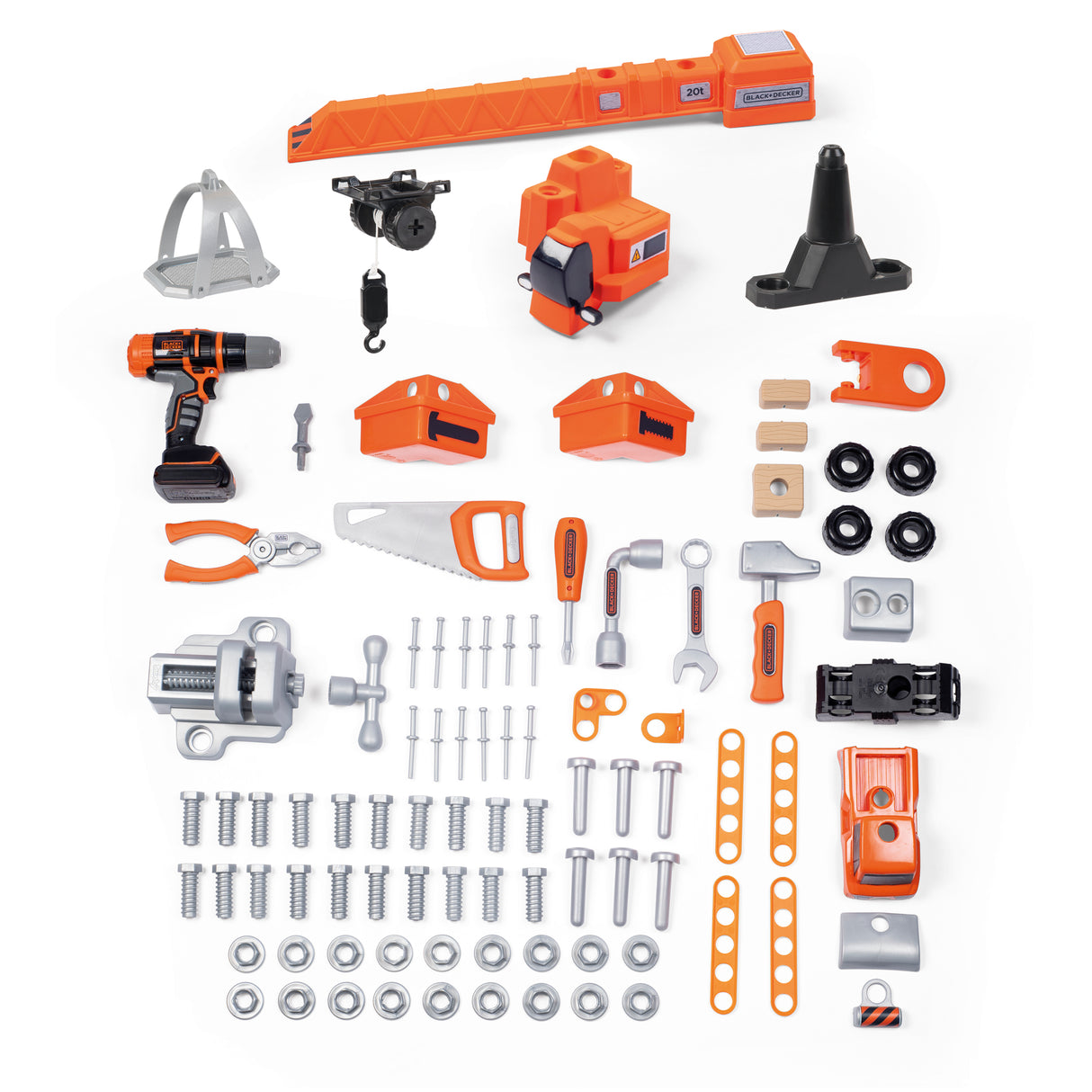 Smoby B&D Builder Workbench 93 Pc 360731S
