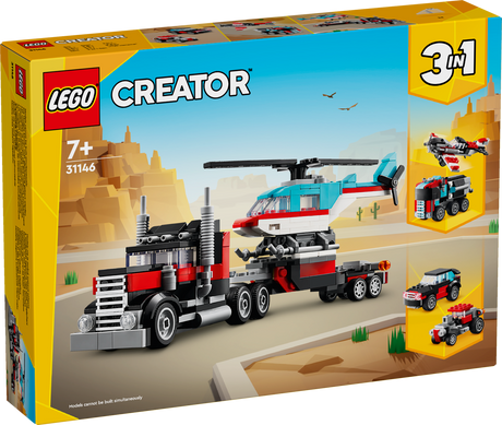 LEGO Creator Flatbed Truck with Helicopter 31146L