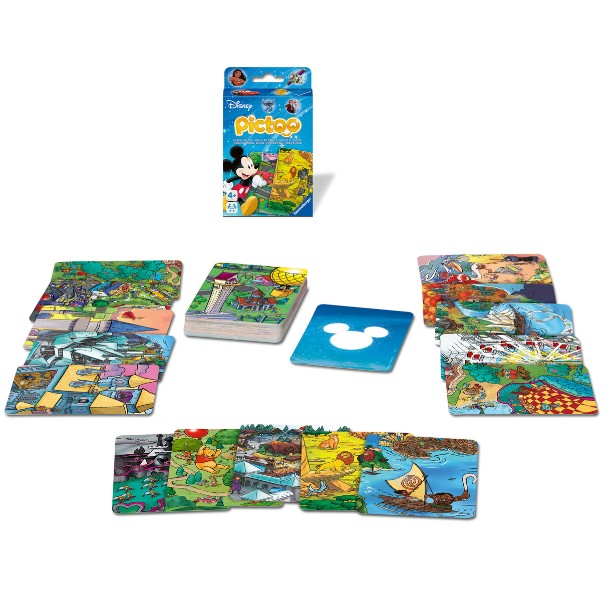 Ravensburger Pictoo Card Game: Disney 23478U