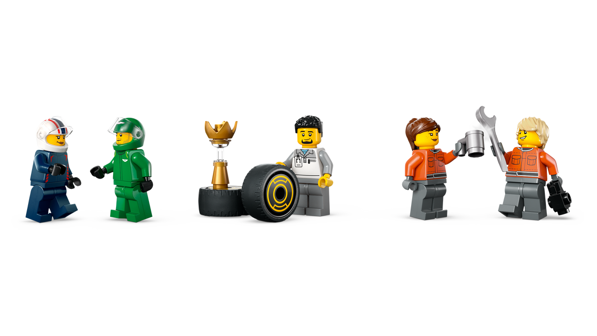 LEGO City F1 Truck with RB20 & AMR24 F1 Cars 60445L