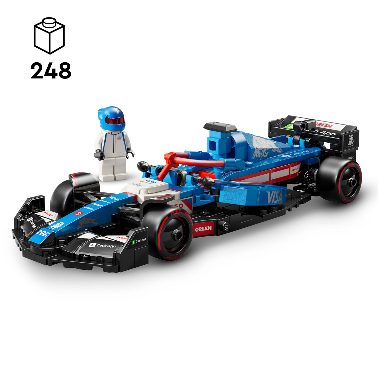 LEGO Speed Champions Visa Cash App RB VCARB 01 F1 Race Car 77246L