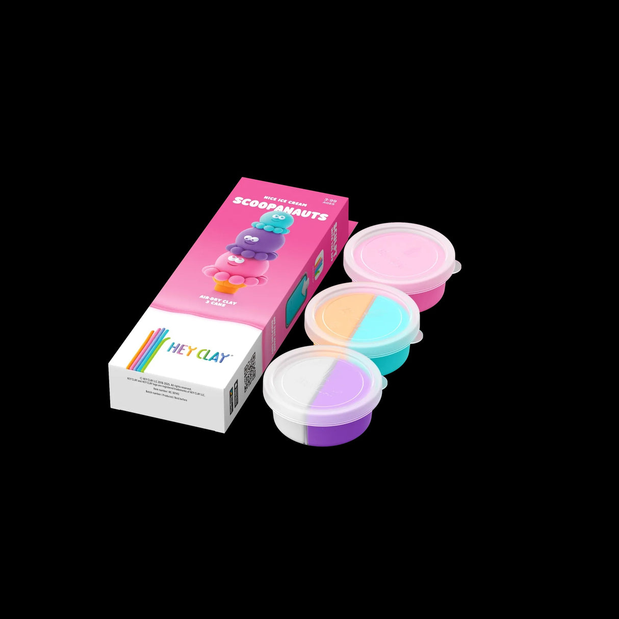 HEY CLAY Modeling Clay 3 Pieces: Scoopanauts 30143E