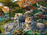 Ravensburger Puzzle 1500 Pieces: Wolves in Spring 12000719V