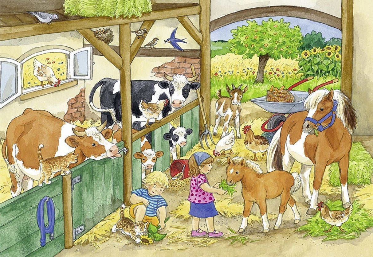 Ravensburger Puzzle 2x24 pc Merry Country Life 091959V