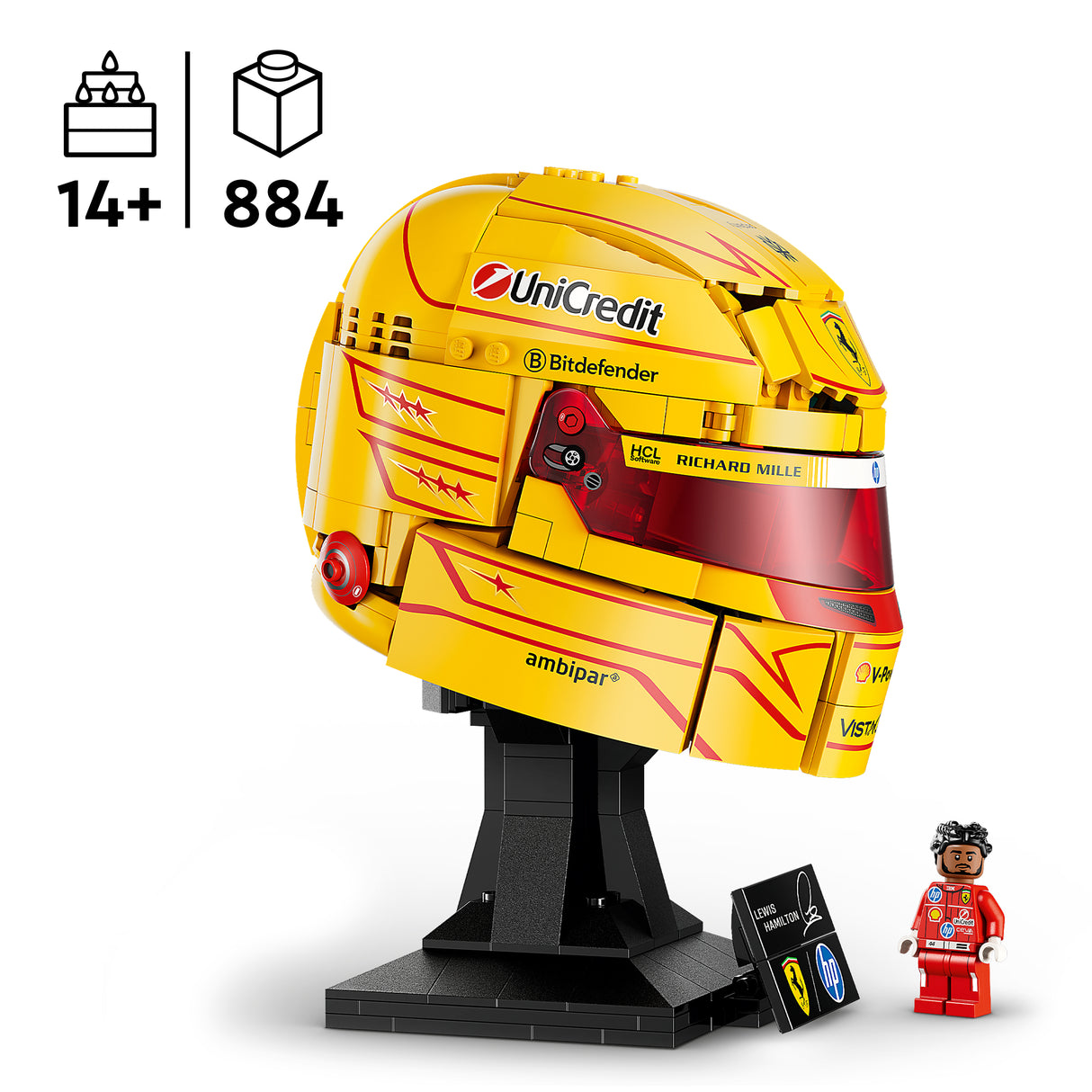 LEGO Editions Scuderia Ferrari HP Lewis Hamilton Helmet 43022L