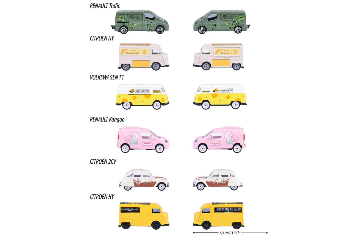 Simba Majorette Deluxe Cars: French Touch - 6 different 212055013B