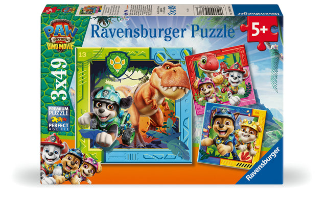 Ravensburger Puzzle 3x49 Pieces: Paw Patrol Dino Movie 12004368V