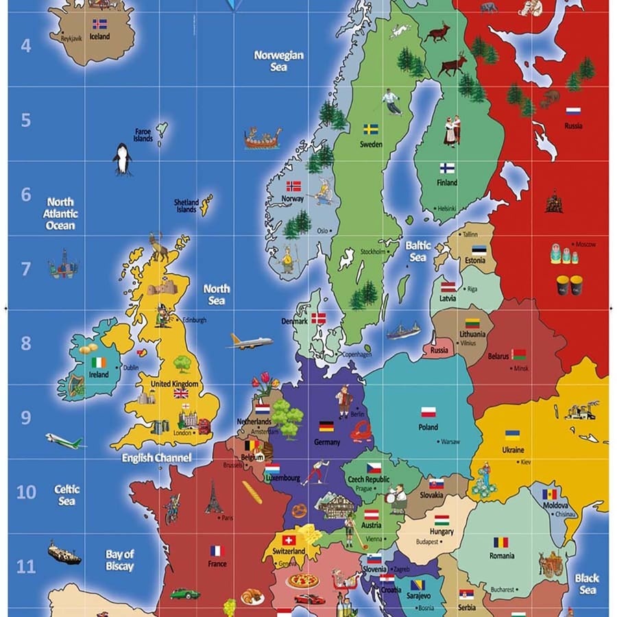 TTS Bee-Bot European Map GE00771B
