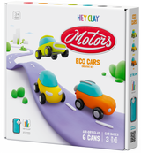 HEY CLAY Modeling Clay Eco Cars with Wheels 60901E