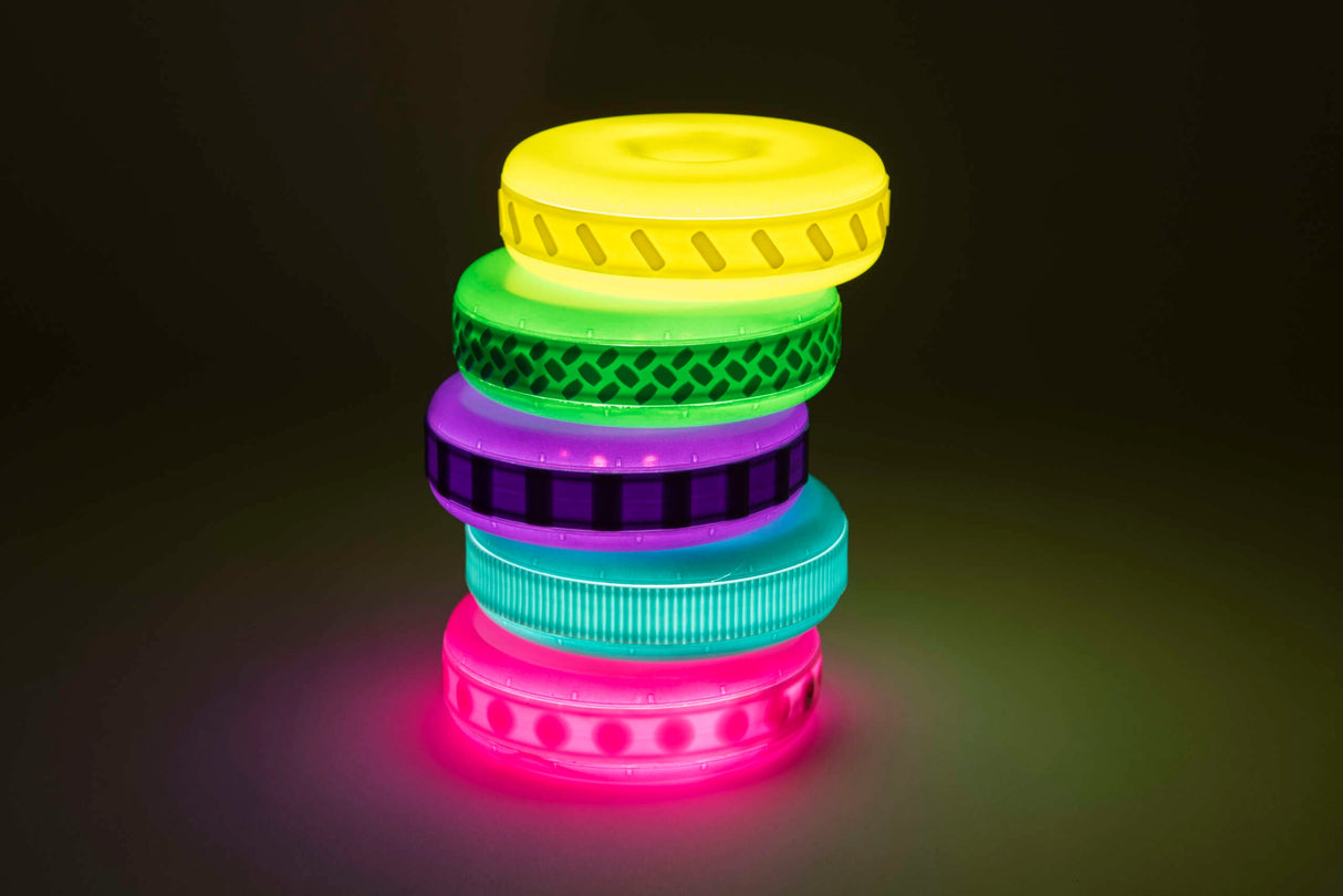 TTS Sensory Stacking Glow & Texture Discs 5pk EY11965B
