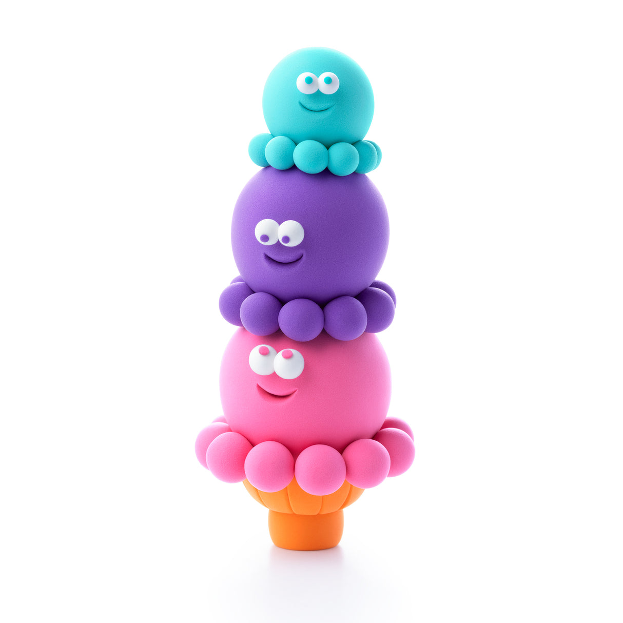 HEY CLAY Modeling Clay 15 Pieces: Nice Ice Cream 15029E
