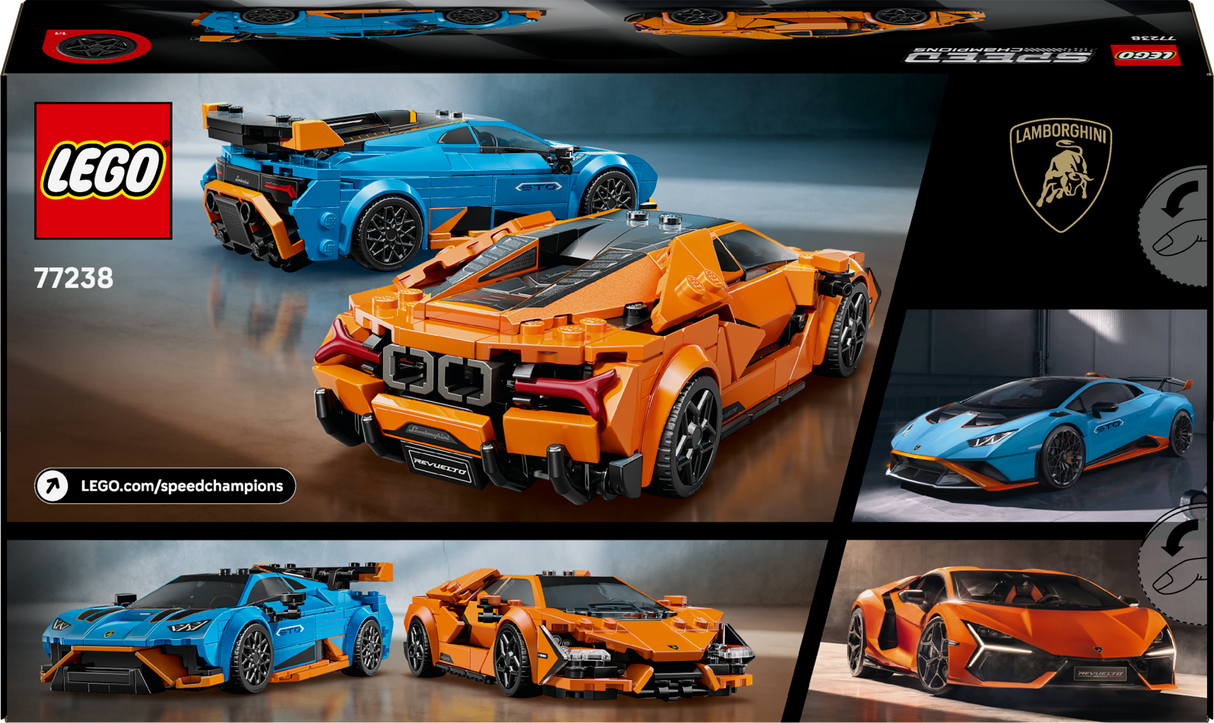 LEGO Speed Champions Lamborghini Revuelto & Huracán STO 77238L