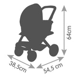 Smoby Doll Pram Maxi Cosi Quinny 3in1 Deep Pram Gondola Stroller 253120S