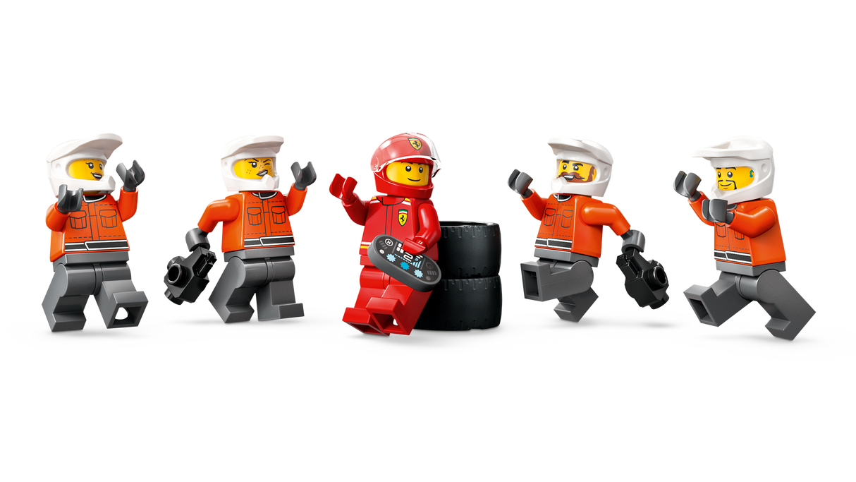 LEGO City F1 Pit Stop & Pit Crew with Ferrari Car 60443L