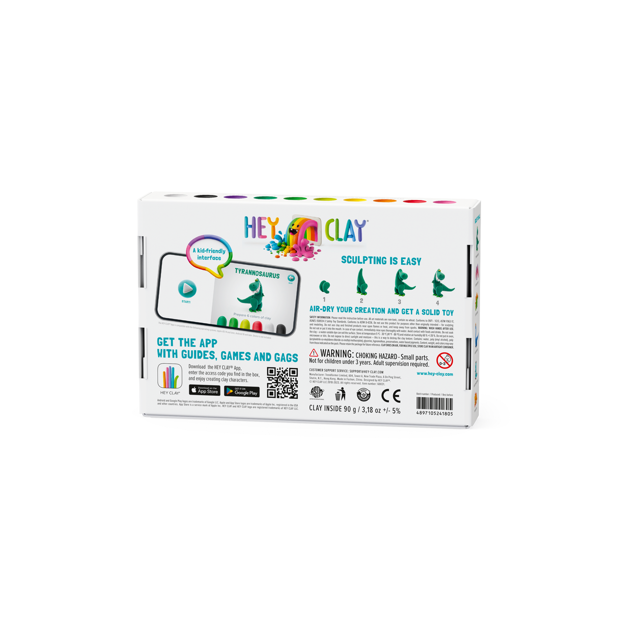 HEY CLAY Modeling Clay Dinosaurs Selection 60031E