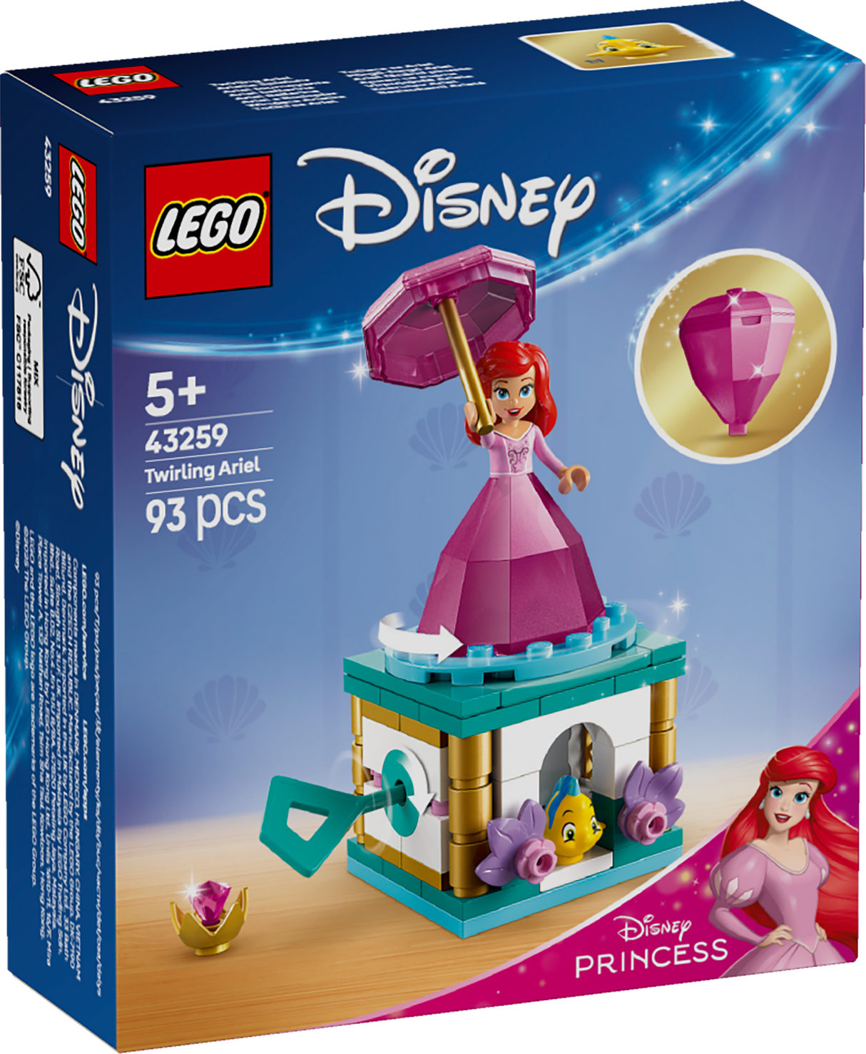 LEGO Disney Princess Twirling Ariel 43259L