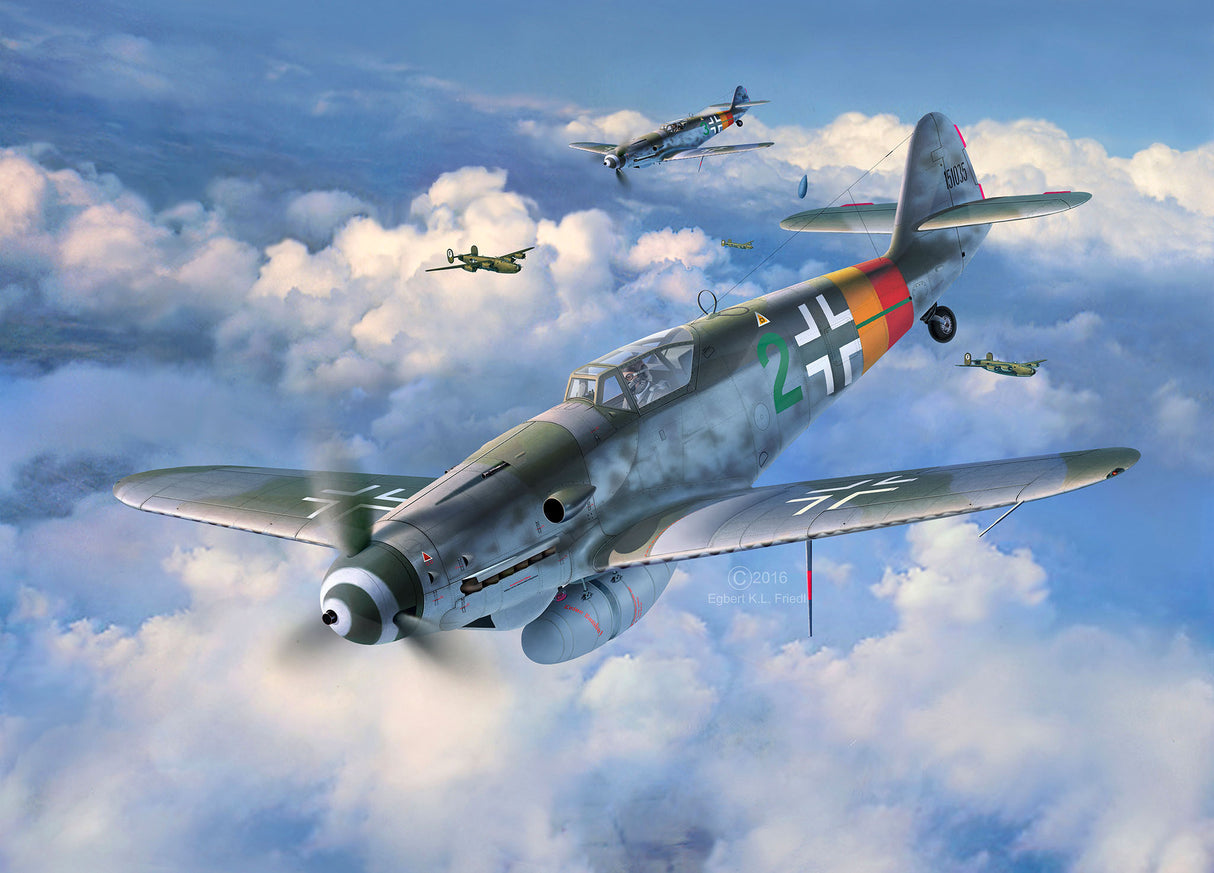 Revell plastic model Messerschmitt Bf109 G-10 1:48 03958R