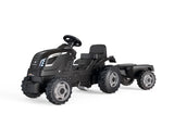 Smoby Farmer XL Black Tractor + Trailer 710131S