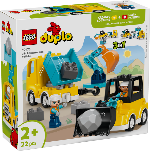 LEGO DUPLO 3 in 1 Construction Vehicles 10475L