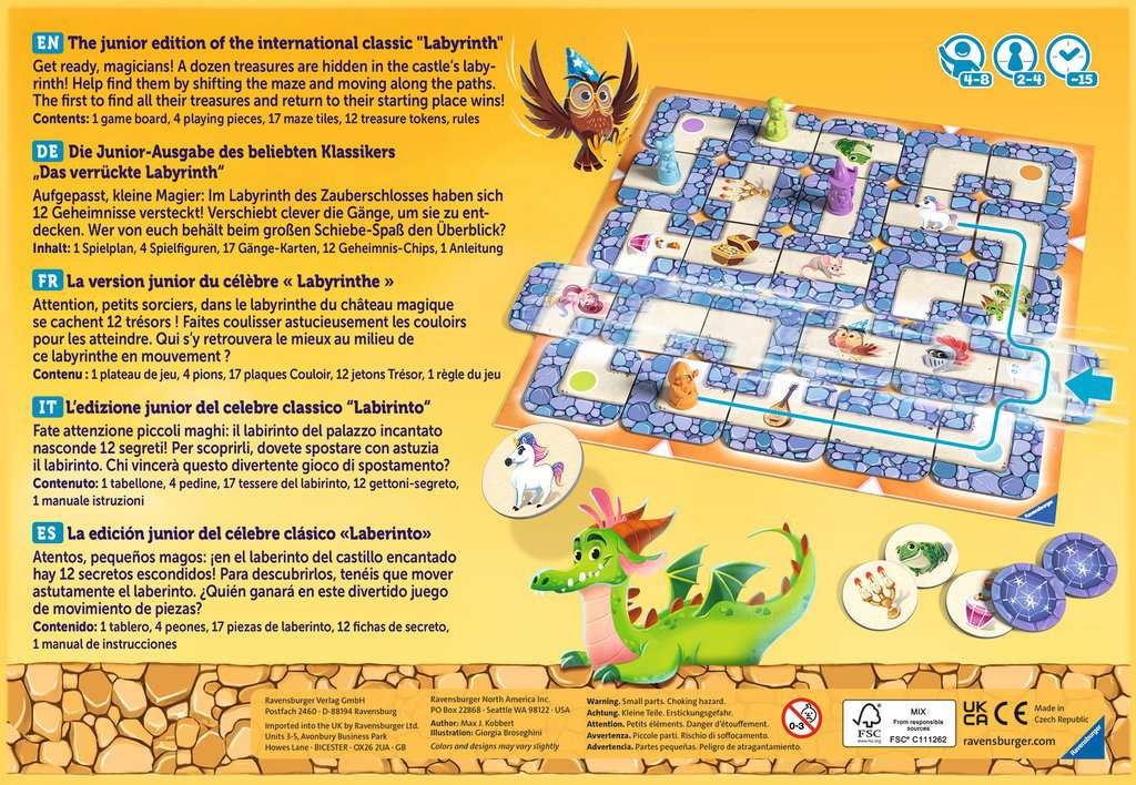 Ravensburger Board Game Junior Labyrinth 20847U