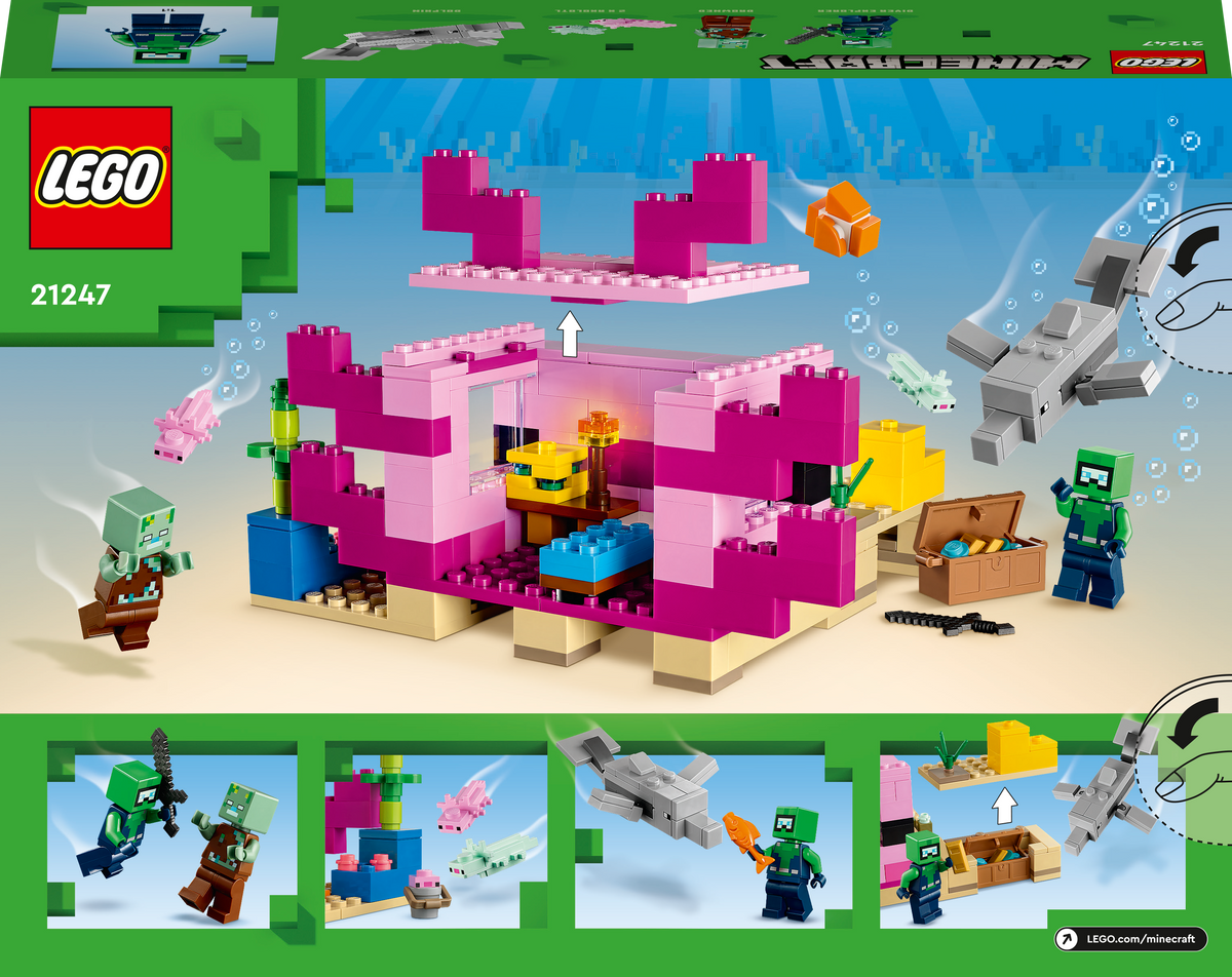 LEGO Minecraft The Axolotl House 21247L