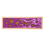 TTS plate with sequins: purple EY11105B
