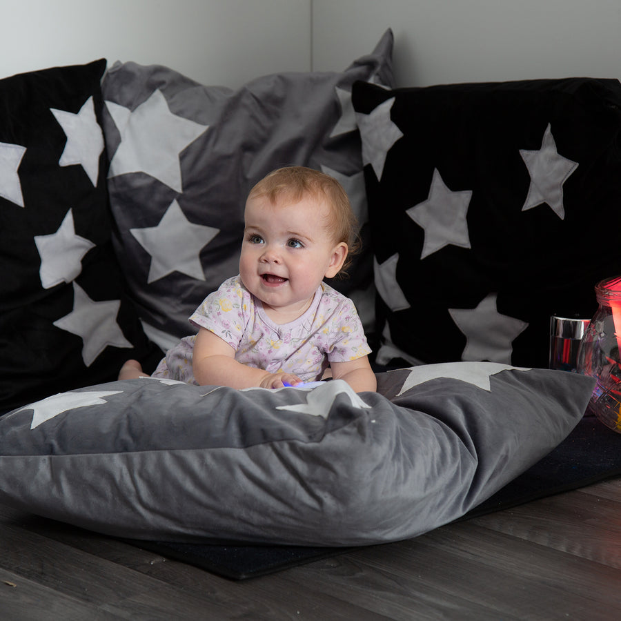 TTS Glow in the Dark Cushions 2pk - Grey SD10359GYB