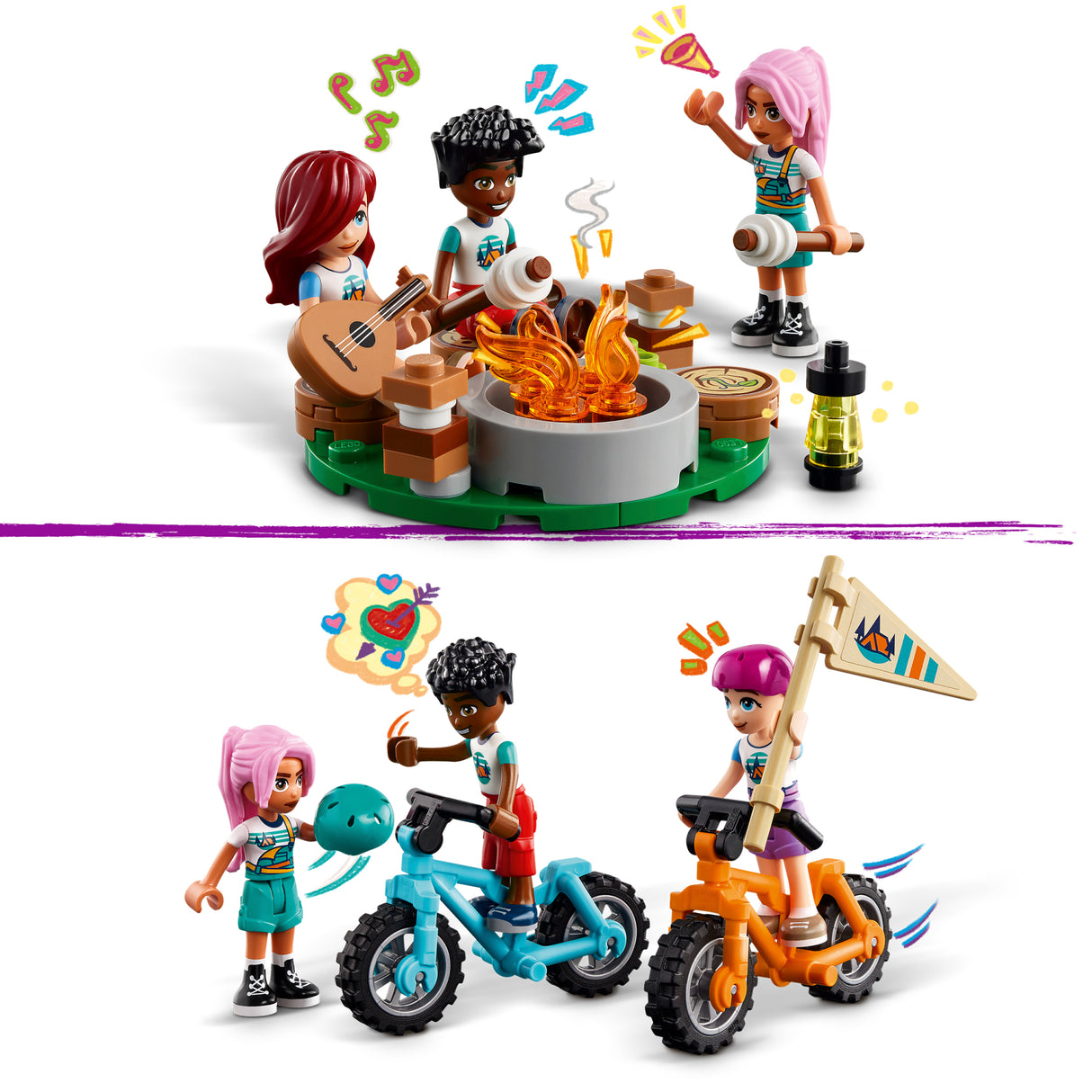 LEGO Friends The comfortable cabins of the adventure camp 42624L