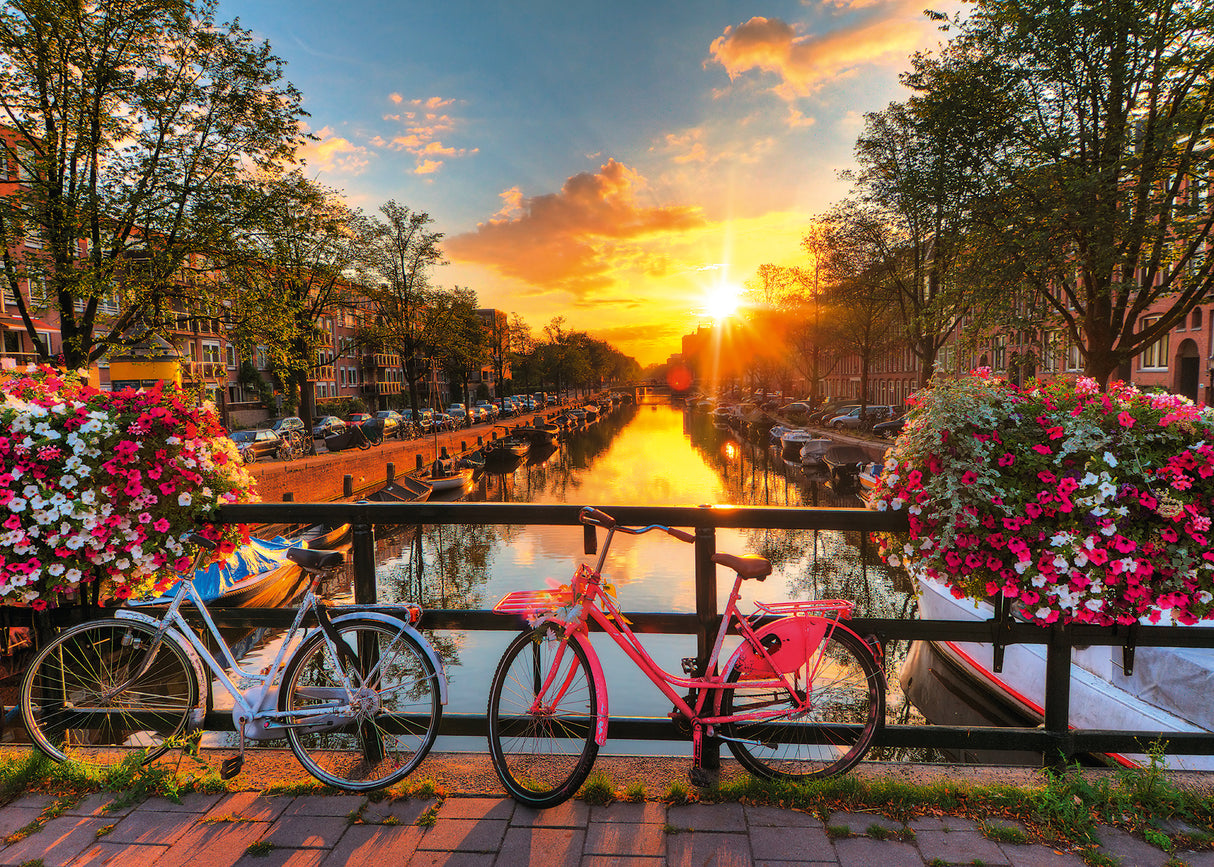 Ravensburger puzzle 1000 pc Bicycles in Amsterdam 12000662V