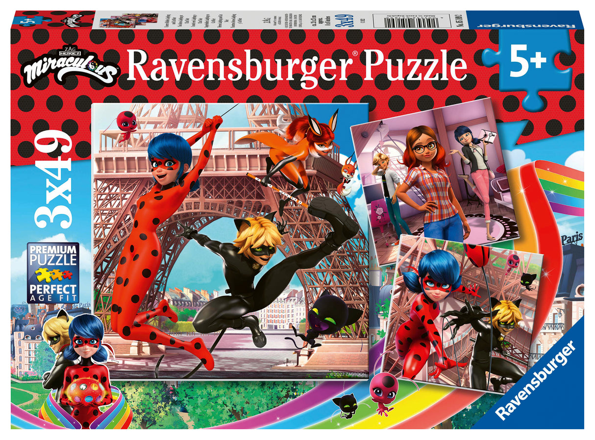 Ravensburger Puzzle 3x49 pc Miraculous 051892V