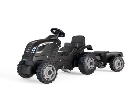Smoby Farmer XL Black Tractor + Trailer 710131S