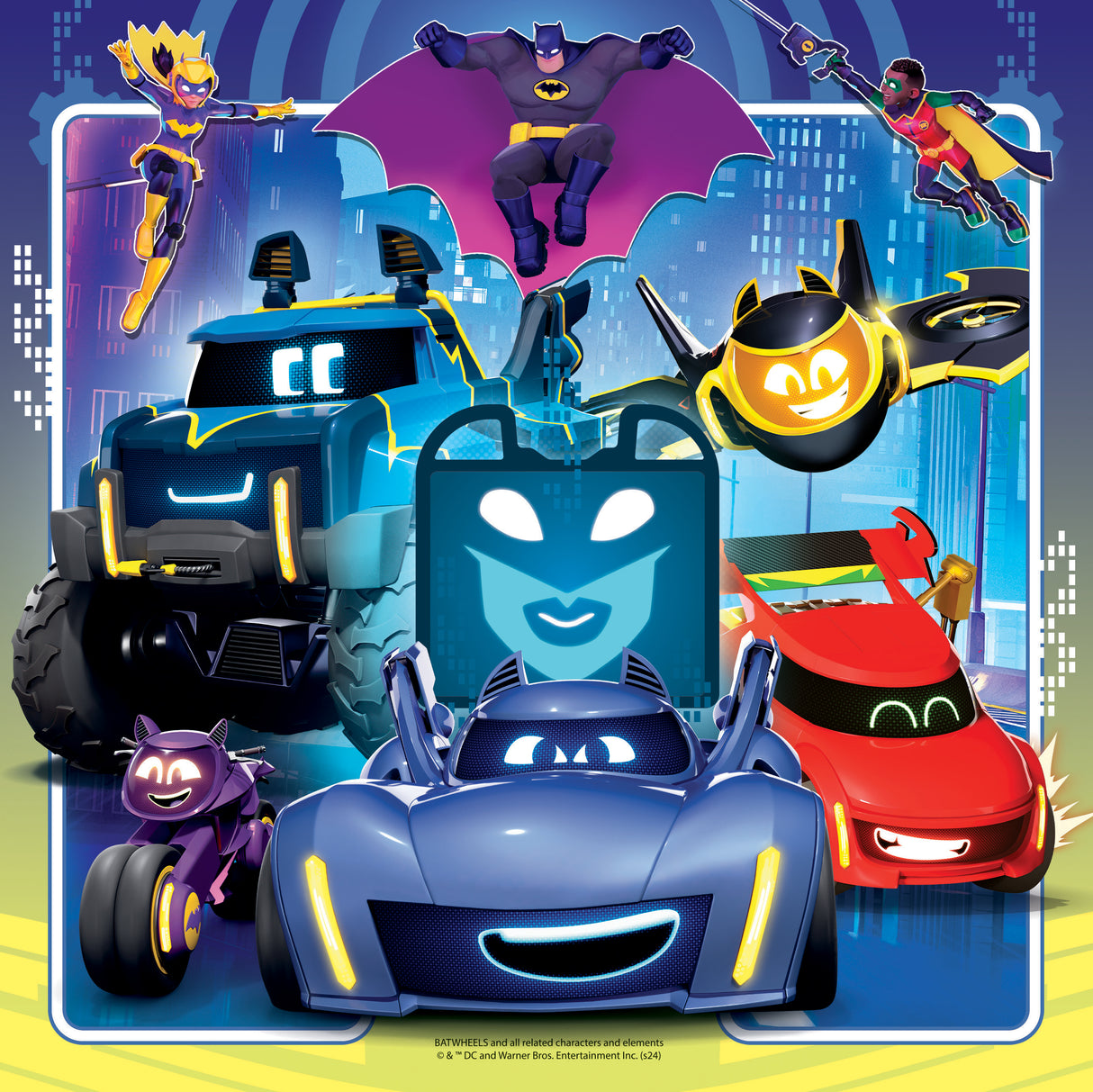 Ravensburger puzzle 3x49 pc Batwheels Characters 12001056V
