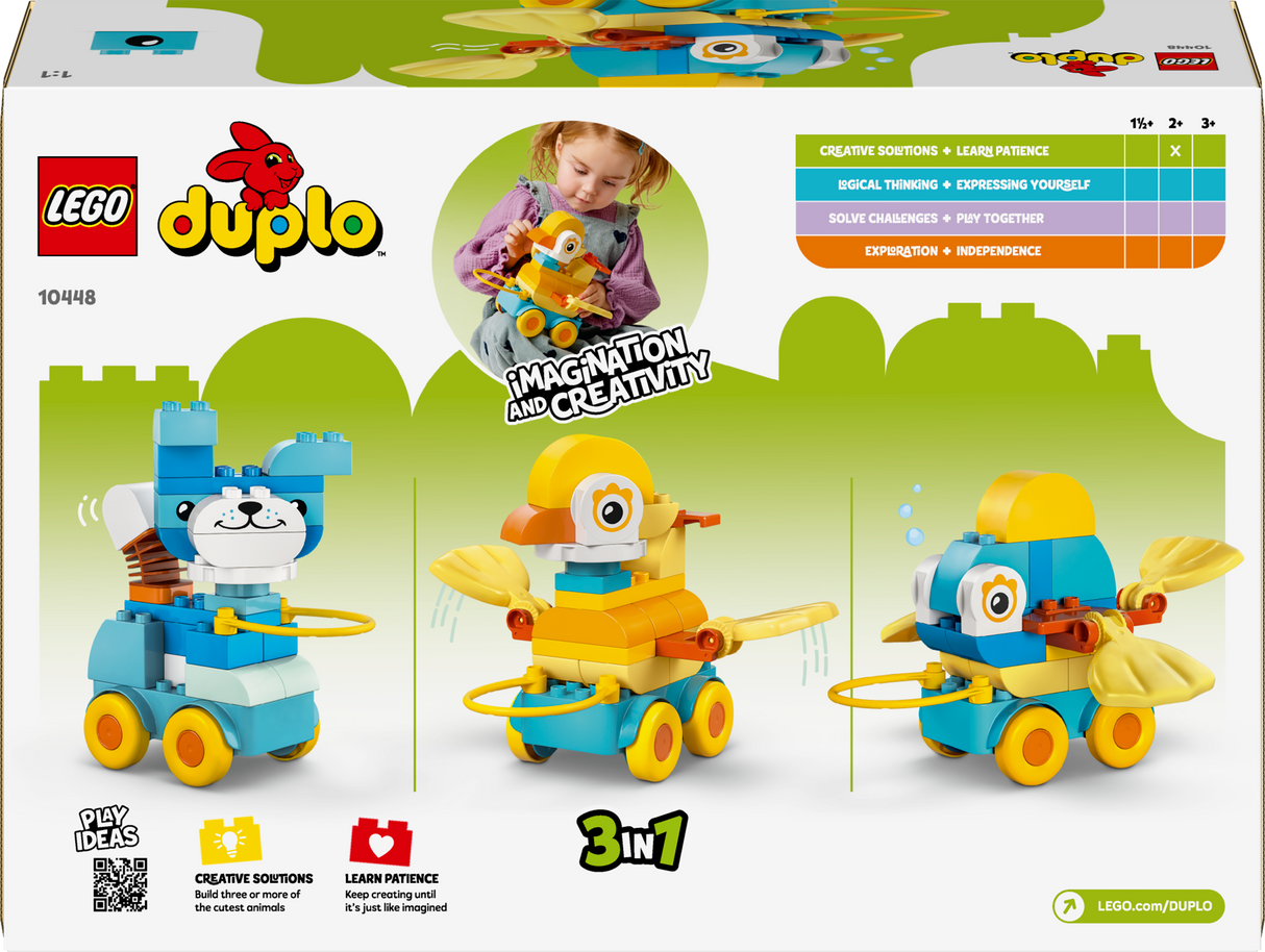 LEGO DUPLO 3in1 Animals on Wheels 10448L