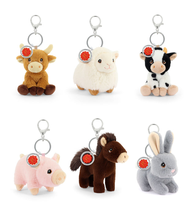 Keel Toys Keeleco Bag Charm: Farm, 12 cm - 6 designs BC4450K