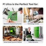 xTool F1 Ultra 20W Fiber & Diode Dual Laser Engraver Education Kit P5010383-EDU