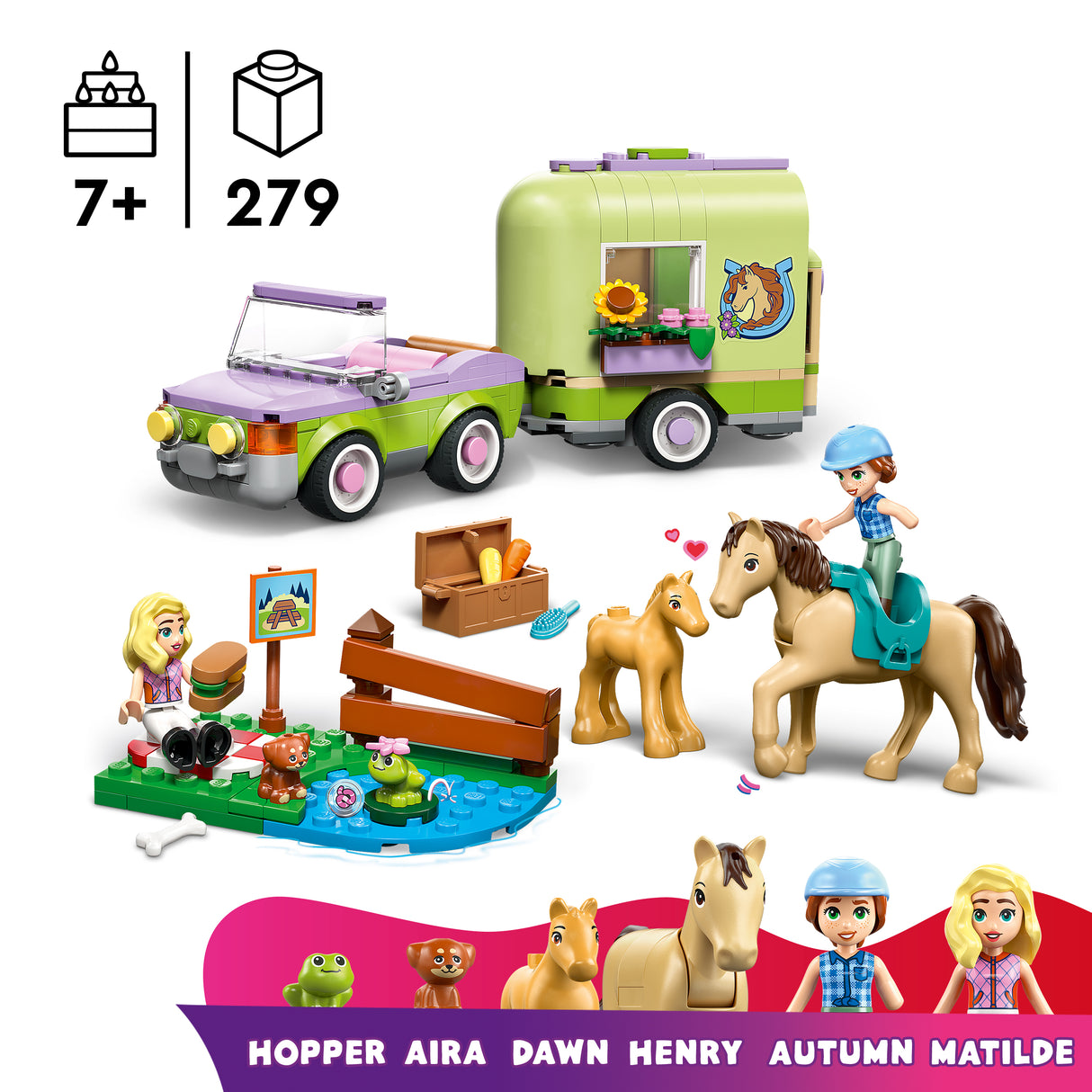 LEGO Friends Horse & Baby Foal Trailer 42695L