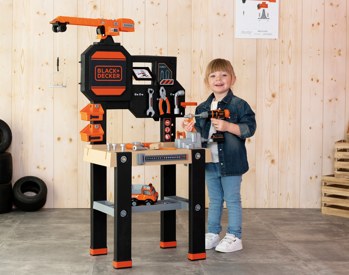 Smoby B&D Builder Workbench 93 Pc 360731S