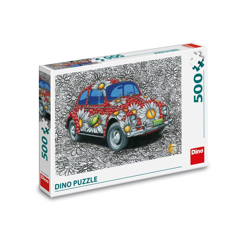 Dino Puzzle 500 pc Painted VW Beetle 50279D