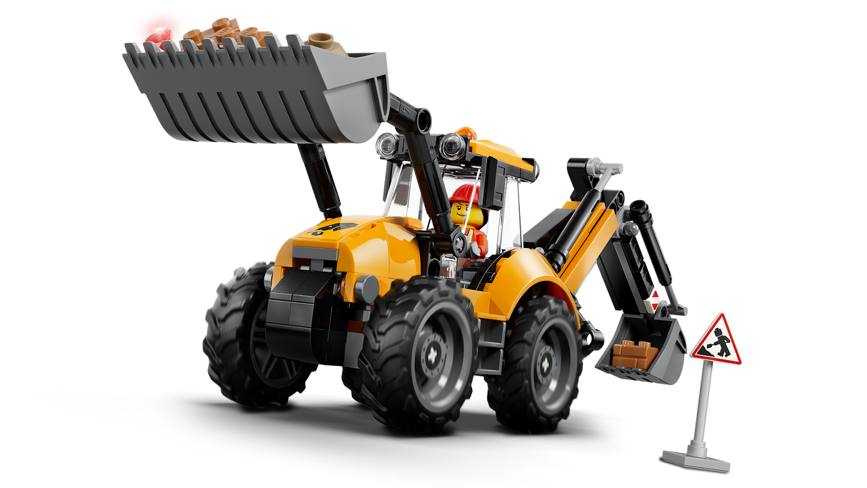 LEGO City Yellow Backhoe Loader 60480L