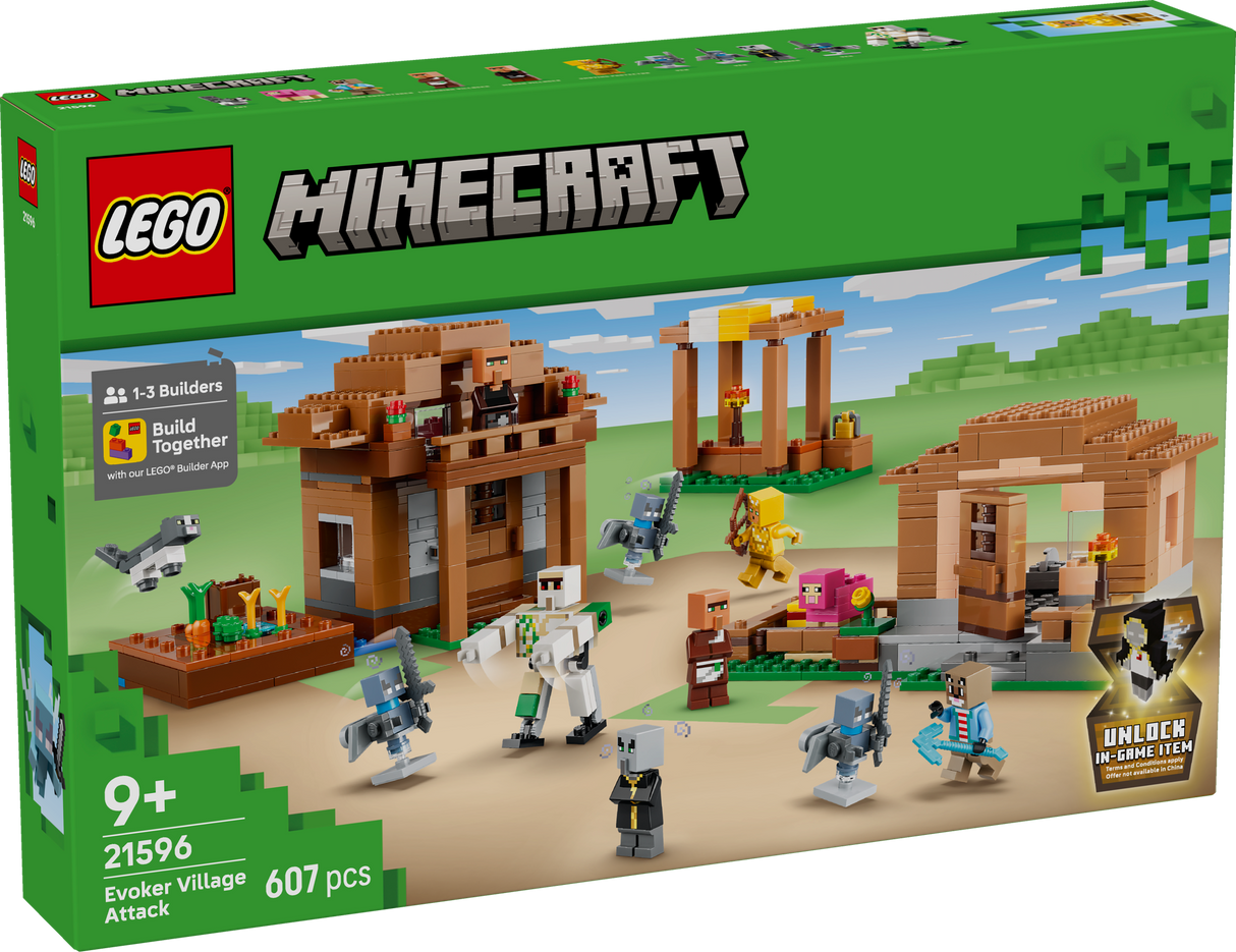 LEGO Minecraft Evoker Village Attack 21596L