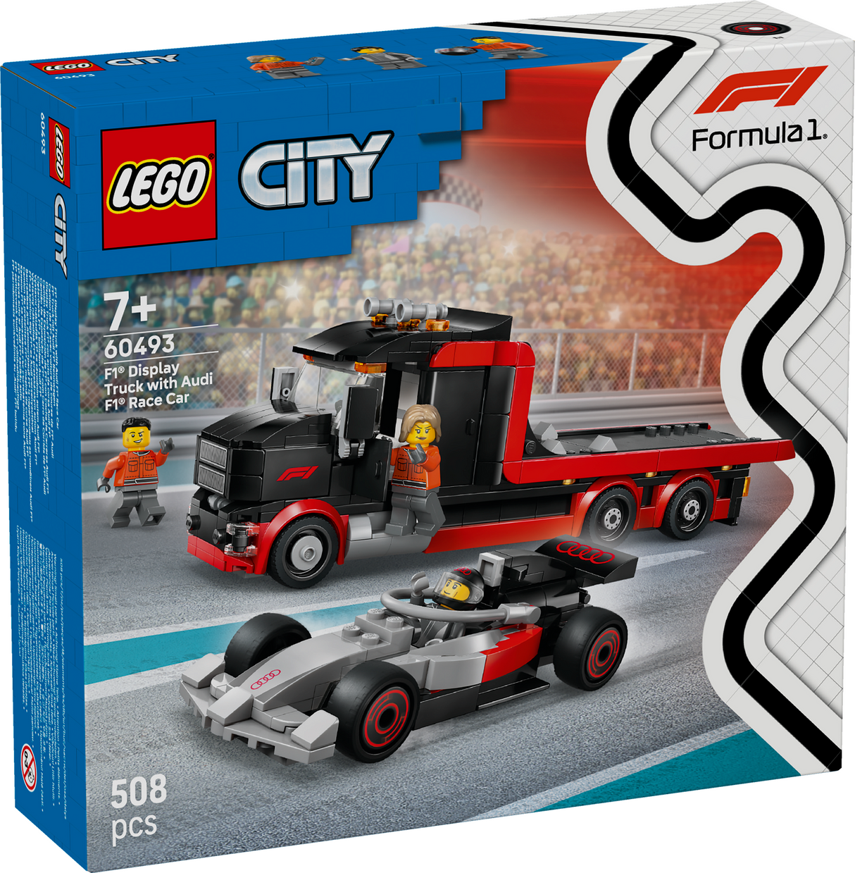 LEGO City F1 Display Truck with Audi F1 Race Car 60493L