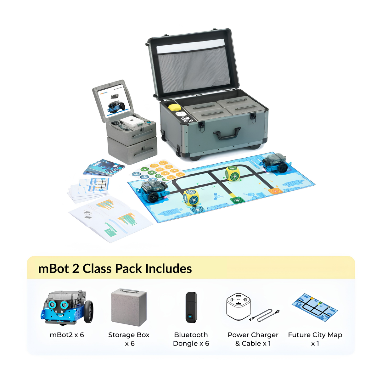 Makeblock mBot2 Classroom Pack 6 Robots P1050027