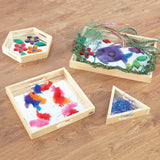 TTS Explorative Sensory Mirror Tray Shapes, 4pk EY01189B