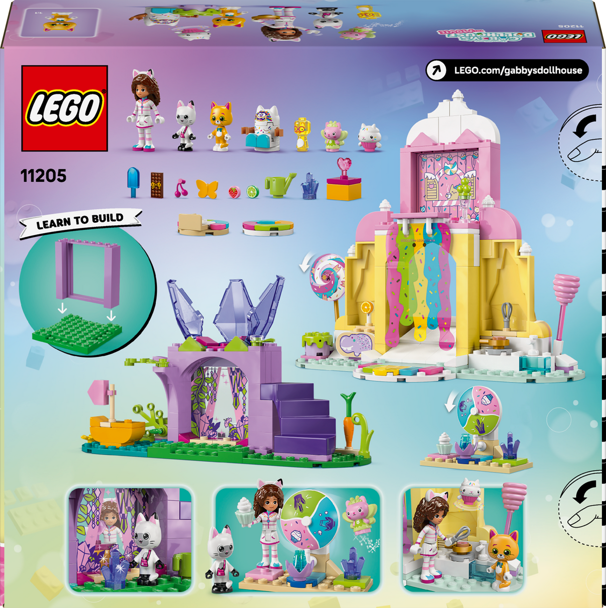 LEGO Gabby`s Dollhouse Sweet Treat Mountain & Kitty Garden 11205L