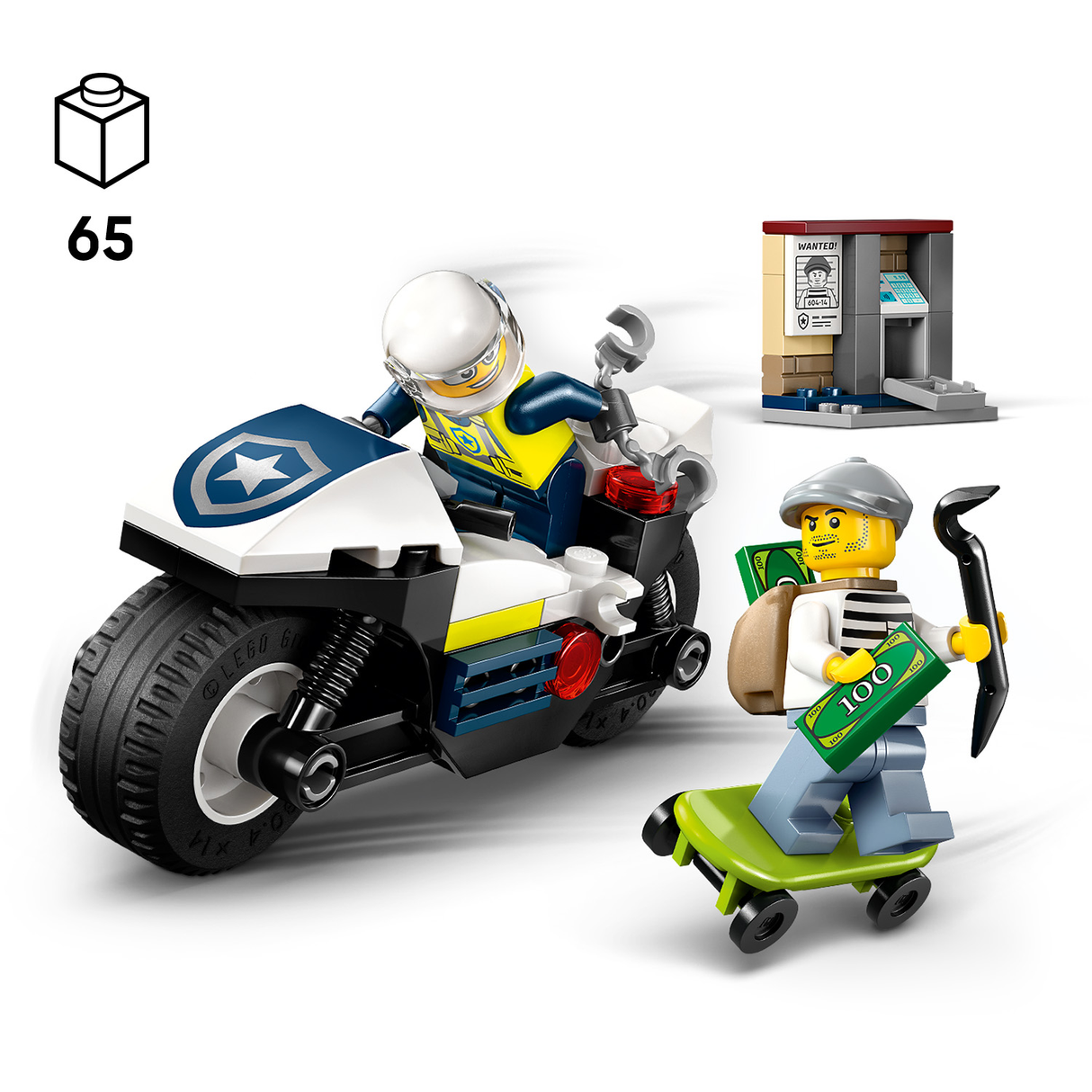 LEGO City Police Motorcycle Chase 60455L