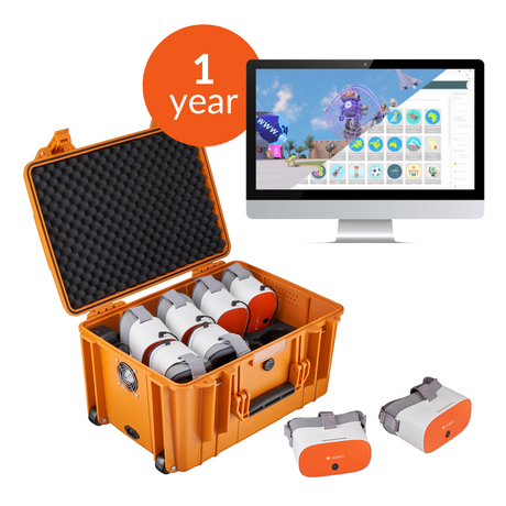 ClassVR Premium Set of 8 (64GB) with 1-year license CVR264-CRS-8-A-L1