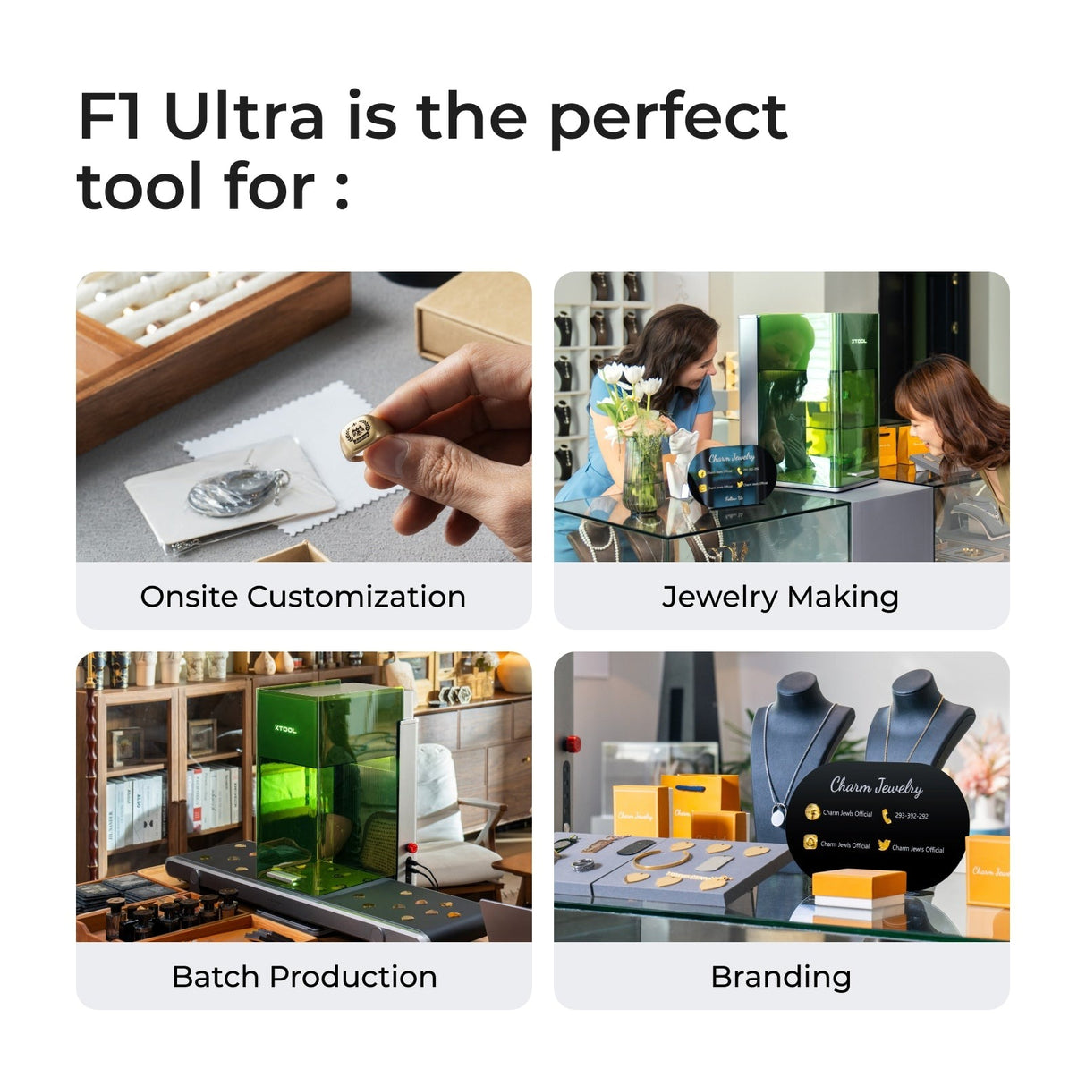 xTool F1 Ultra 20W Fiber & Diode Dual Laser Engraver, Class I P5010383