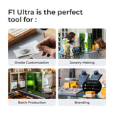 xTool F1 Ultra 20W Fiber & Diode Dual Laser Engraver, Class I P5010383