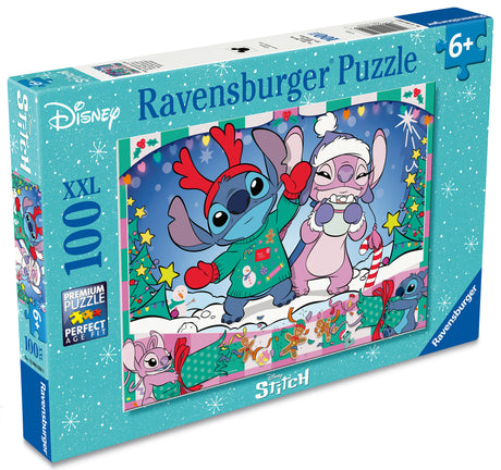 Ravensburger Puzzle 100 Pieces: Stitch Christmas 12004030V