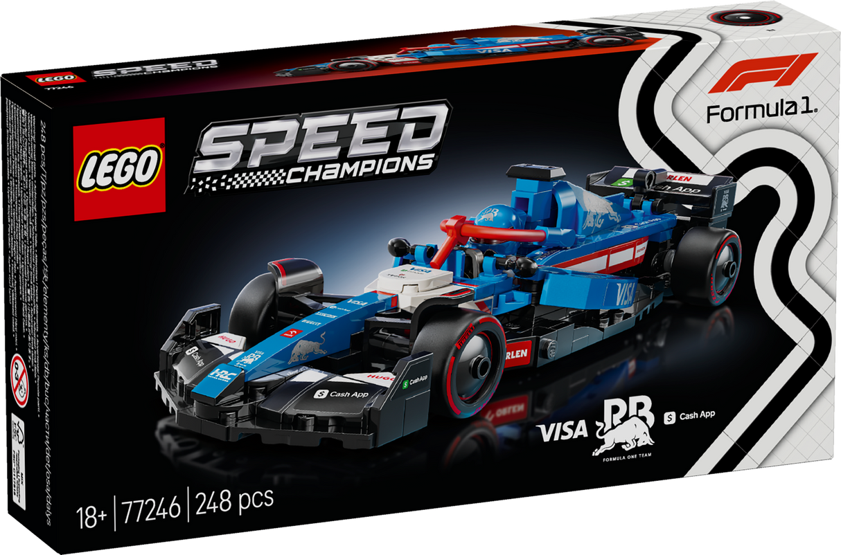 LEGO Speed Champions Visa Cash App RB VCARB 01 F1 Race Car 77246L
